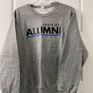 BNWT Unisex Harry Potter Inspired Ravenclaw Jerzees Gray Crewneck Sweater